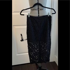 Lace pencil skirt. NEVER USED.